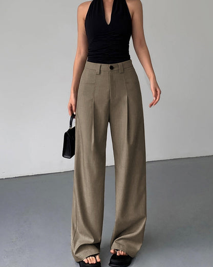 Divine Pleat Wide Leg Dress Pants