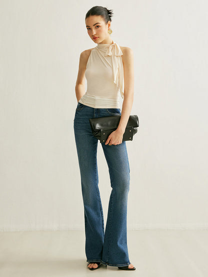 Tie Neck Halter Top