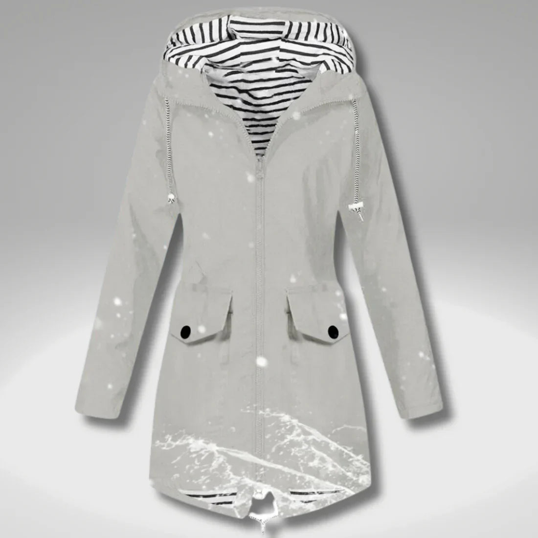 Chaqueta impermeable clásica y elegante para mujer | Ideal para el invierno