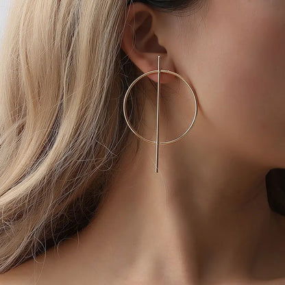 Round Drop Women Gold Simple Jewelry Female Fashion AccessOries Girls Brincos Earring