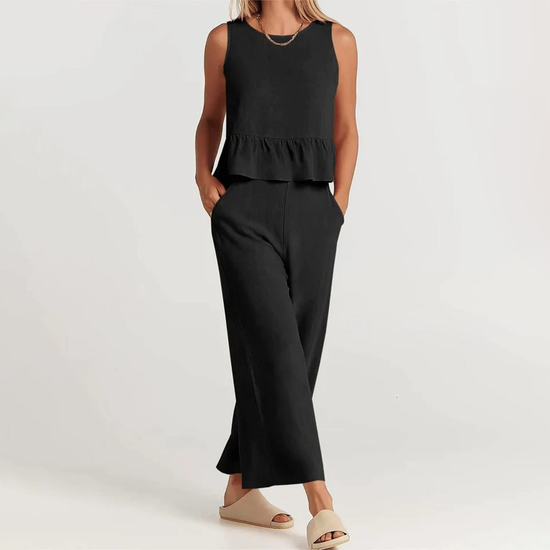 Gemma - Conjunto de mujer - Casual - Tejido - Ideal para días informales