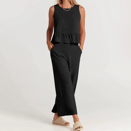 Gemma - Conjunto de mujer - Casual - Tejido - Ideal para días informales
