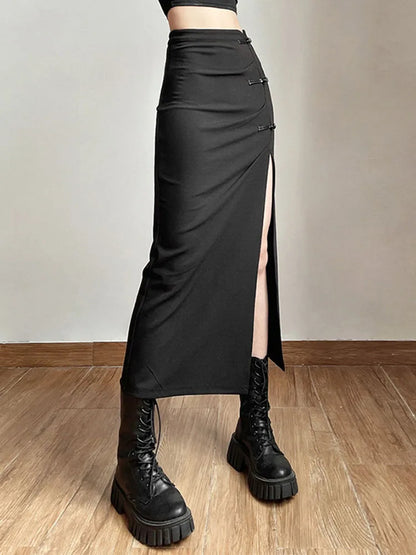 Sexy Split Casual All-Match Hot Street Outing Skirt