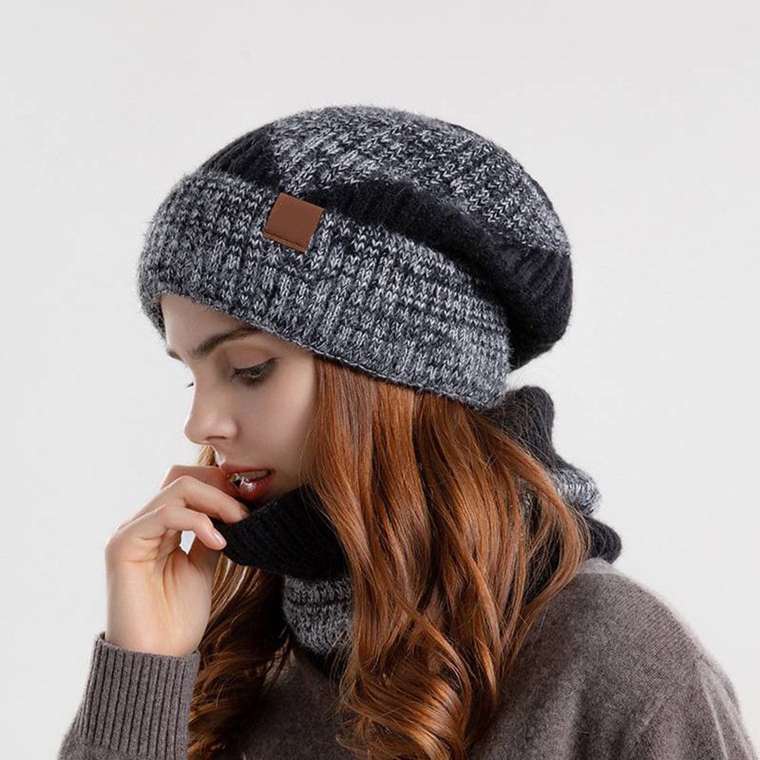 Mireille - Gorro y bufanda - Casual - Estilo moderno - Ideal para invierno