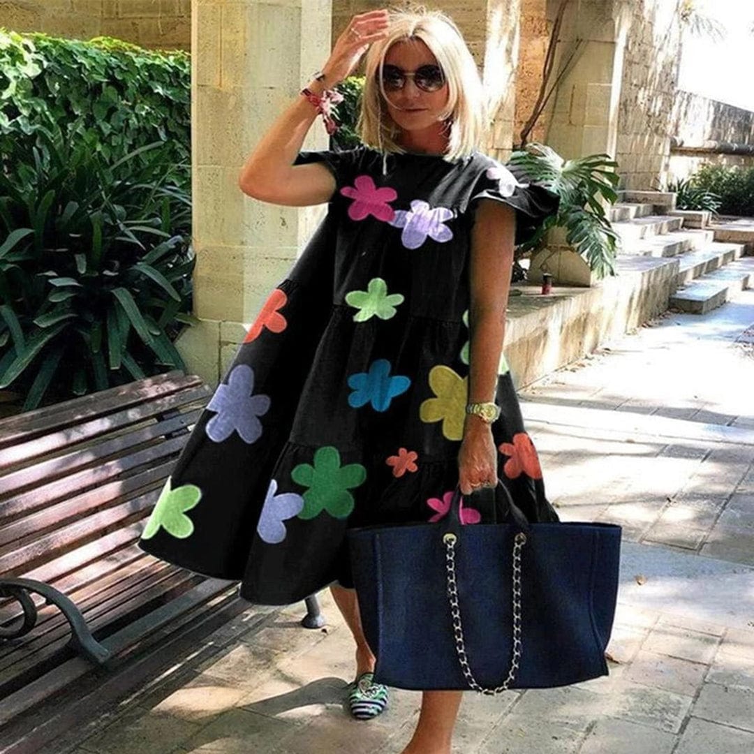 Jimena - Midi Dress - Leisure - Material - Ideal for Summer