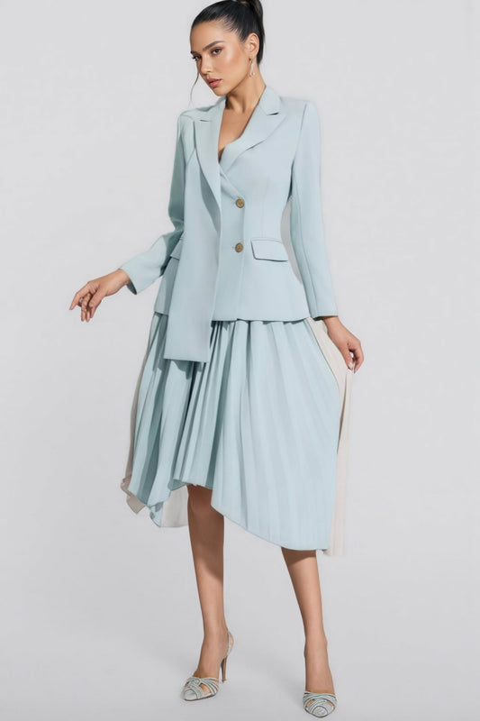 Edward Gray Ruched Blazer Set