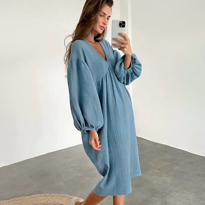 Emma - Vestido Largo - Casual - Estilo Moderno y Ligero - Ideal para Primavera