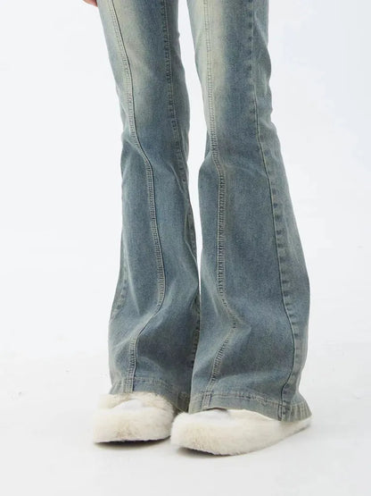DressBetty - 2024 Harajuku Streetwear Chic 2000s Tide Trousers Y2K Bell Bottom