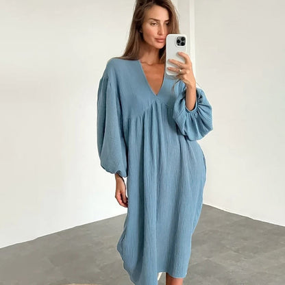 Emma - Vestido Largo - Casual - Estilo Moderno y Ligero - Ideal para Primavera
