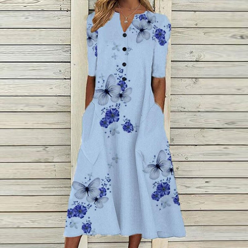 Antonia - Midi Dress - Boho - Timeless Style - Ideal for Summer