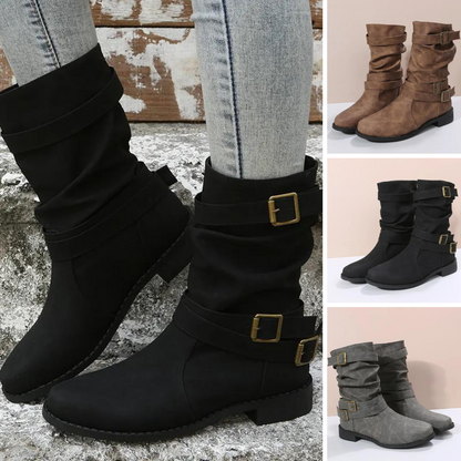 Suede Faux Ankle Boots with Heel for Women | Great for Casual Days