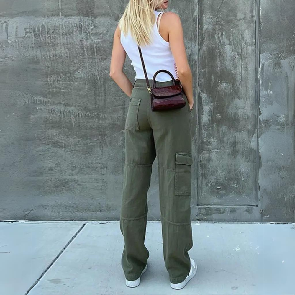 Ingrid - Women's Cargo Trousers - Casual - Modern Style - Great for Everyday Wear