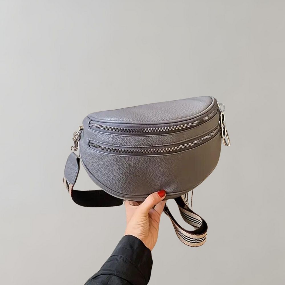 Fenella - Bolso de hombro de mujer de doble cuerpo con cremallera