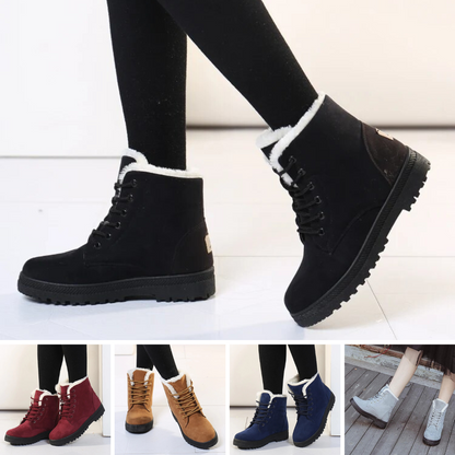Botines casuales de ante con tacón para mujer | Ideales para el invierno