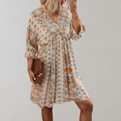 Rosalie - Mini Vestido Boho - Chic - Estilo Atemporal - Ideal para el Verano