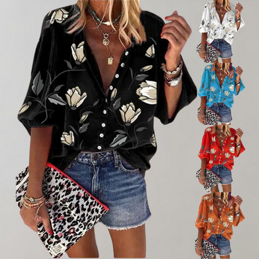 Emelia - Blusa Suelta - Casual - Estilo Atemporal - Ideal para Verano