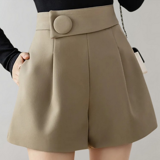 Gina - Shorts de cintura alta - Chic - Estilo atemporal - Ideal para el verano