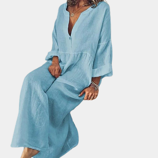 Amanda - Vestido Largo - Clásico - Estilo Moderno y Ligero - Ideal para el Verano