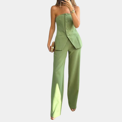 Eva - Conjunto - Elegante - Tela - Para Ocasiones Formales 