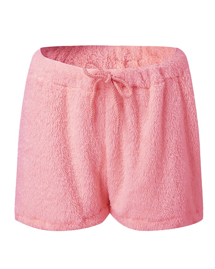 Solid Cropped Pajama Set
