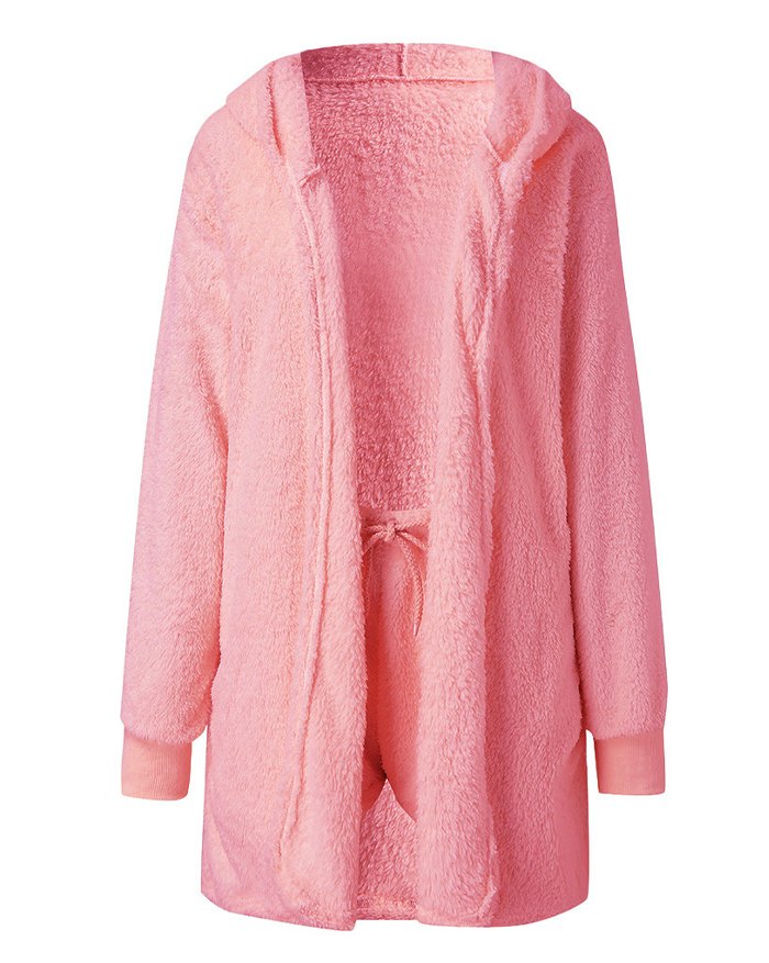 Solid Cropped Pajama Set