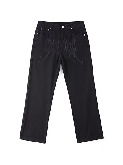 Men's Washed Revenge Straight Leg Jeans