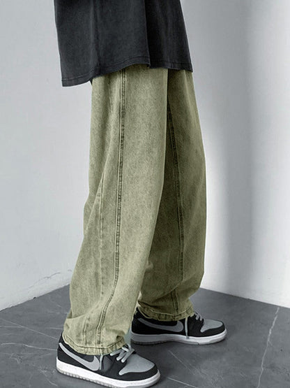 Men's Vintage Washed Loose Jeans
