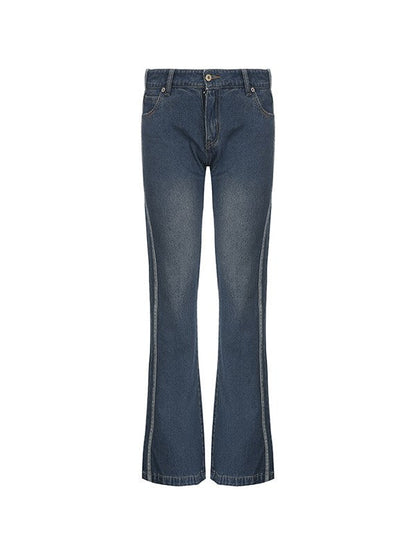 Panel Striped Vintage Flare Jeans