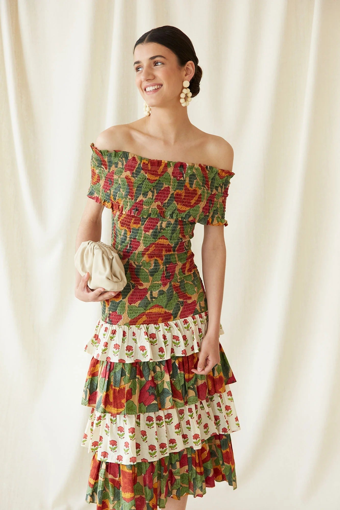 Multicolor May Midi Dress