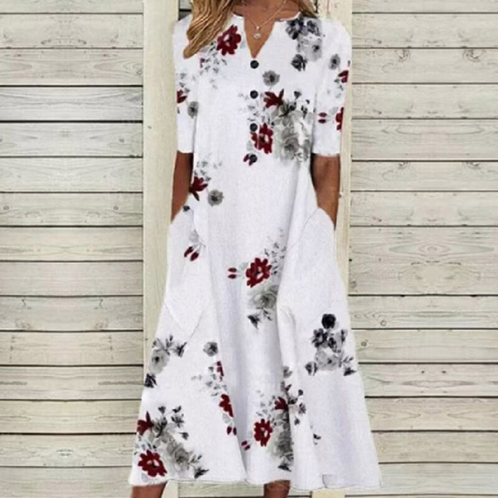 Antonia - Midi Dress - Boho - Timeless Style - Ideal for Summer