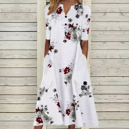 Antonia - Midi Dress - Boho - Timeless Style - Ideal for Summer
