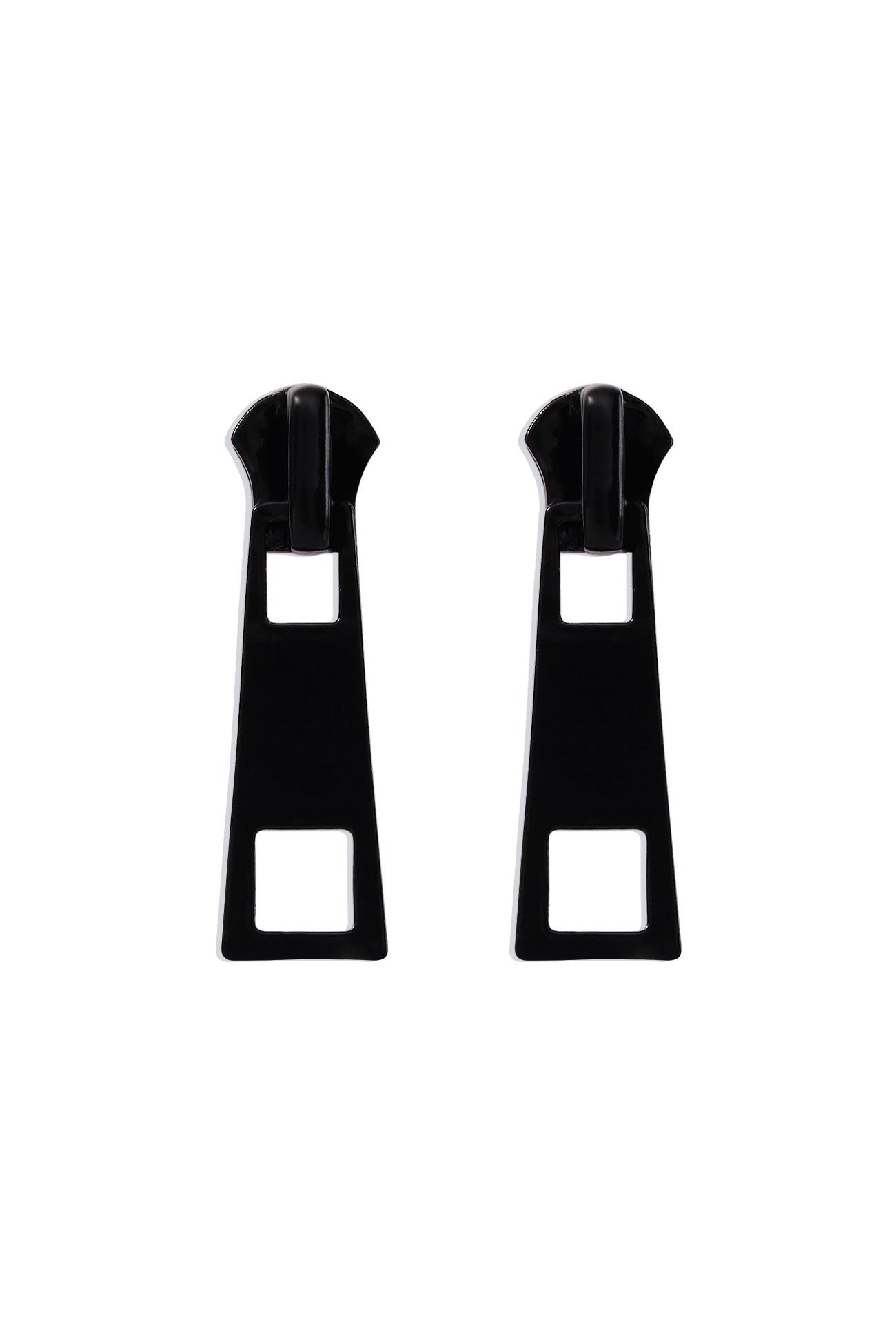 Candy Color Metal Zipper Earrings