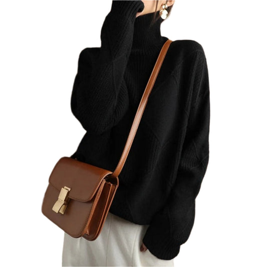 Kendall - Suéter de cuello alto - Clásico - Hecho para - Ideal para Otoño/Invierno