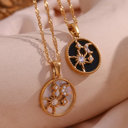 Celestia Sun & Moon Necklace