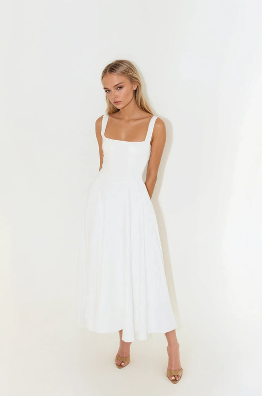 Zadie- Formal Tailored Midi Dress for Women