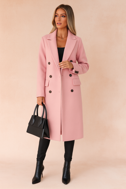 Kendal Double Breasted Tailored Long Coat