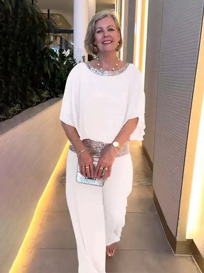 Elisa - Conjunto elegante de ropa de estar por casa para mujer