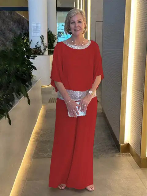 Elisa - Conjunto elegante de ropa de estar por casa para mujer