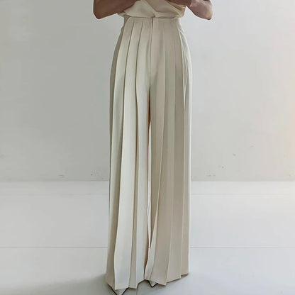 Alira - Elegant Wide Leg Trousers for Women