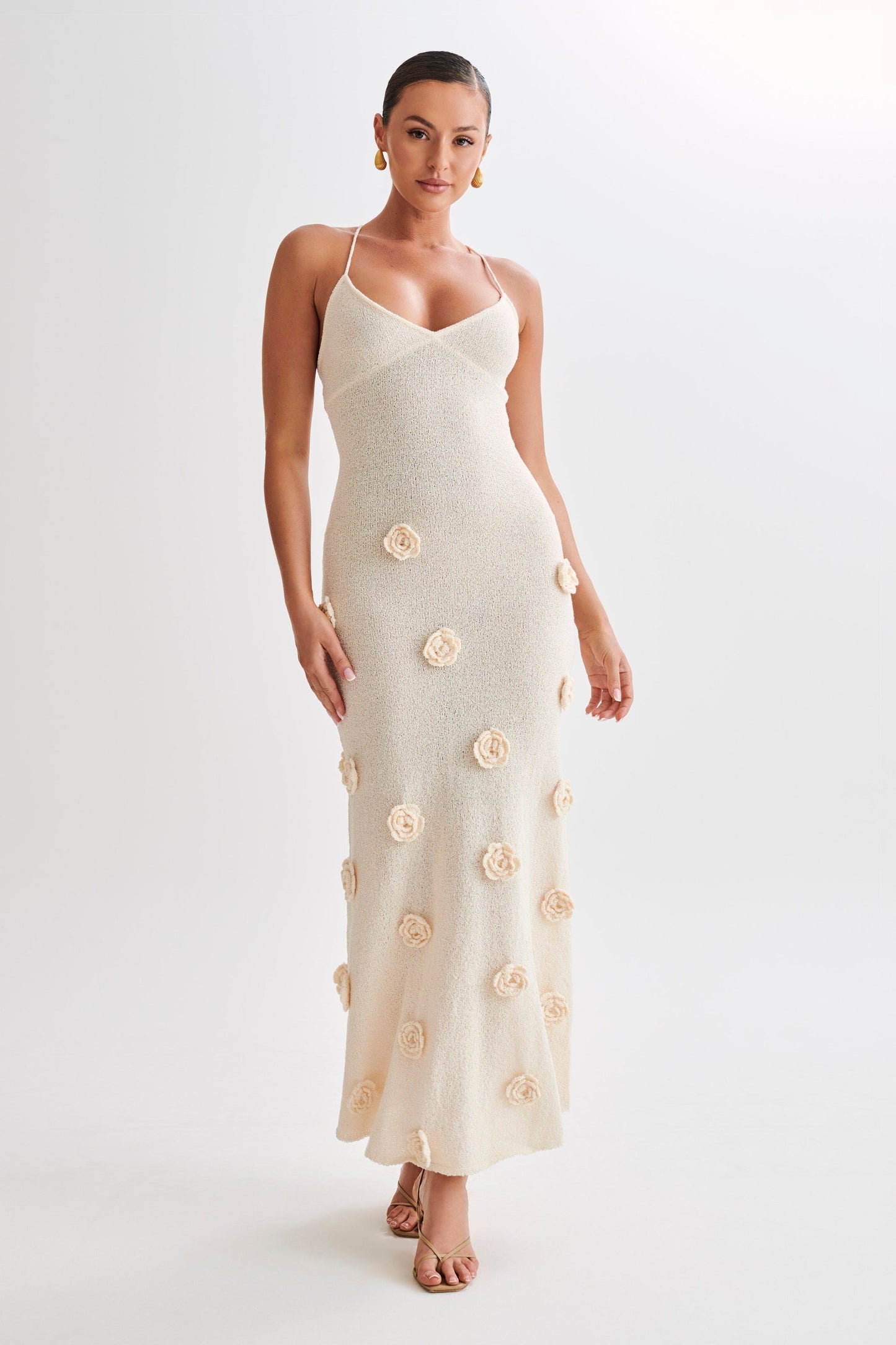 Lissandra - Floral Bodycon Cocktail Maxi Dress for Women