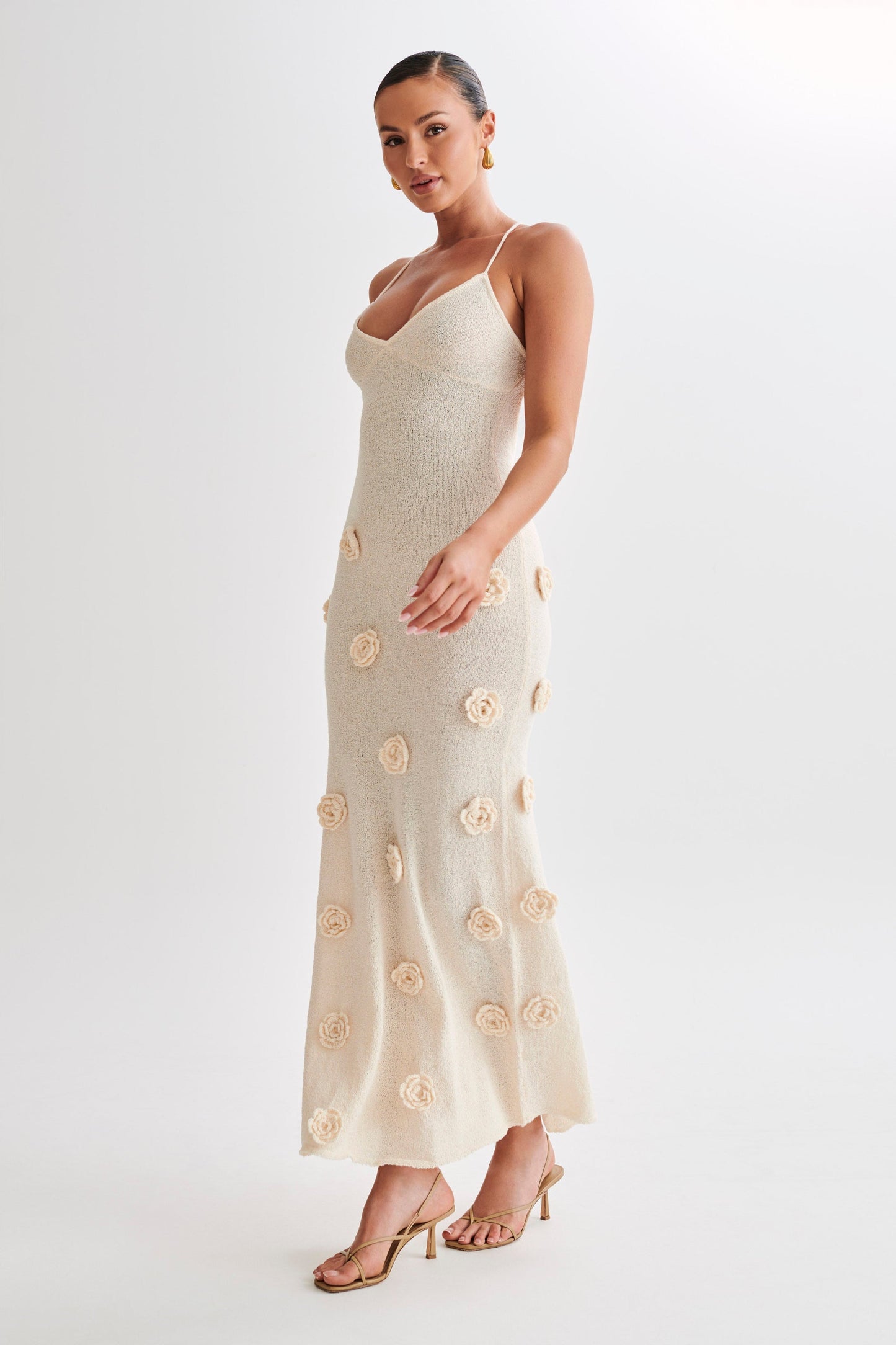 Lissandra - Floral Bodycon Cocktail Maxi Dress for Women