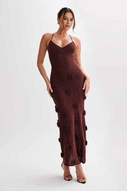 Lissandra - Floral Bodycon Cocktail Maxi Dress for Women