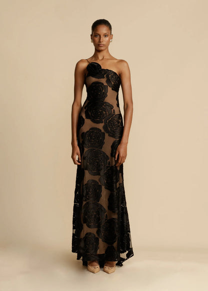 Ensley - Velvet Maxi Dress for Women