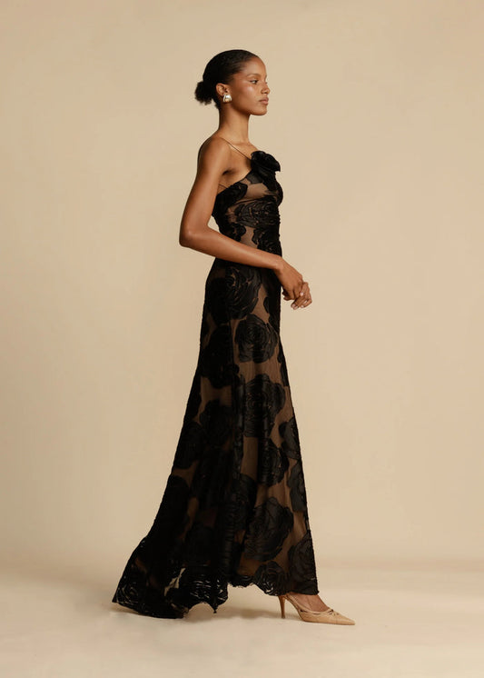 Ensley - Velvet Maxi Dress for Women