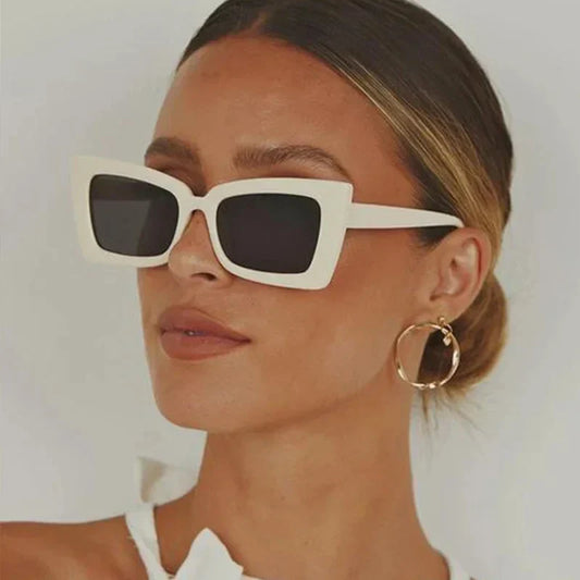 Retro Luxury Vintage Big Gradient Rectangle Popular Sunglasses