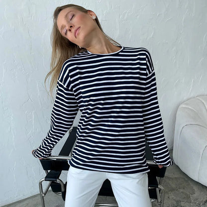 Cotton Spring Fashion Trend Casual O Neck Women's Tops 2025 T-shirt