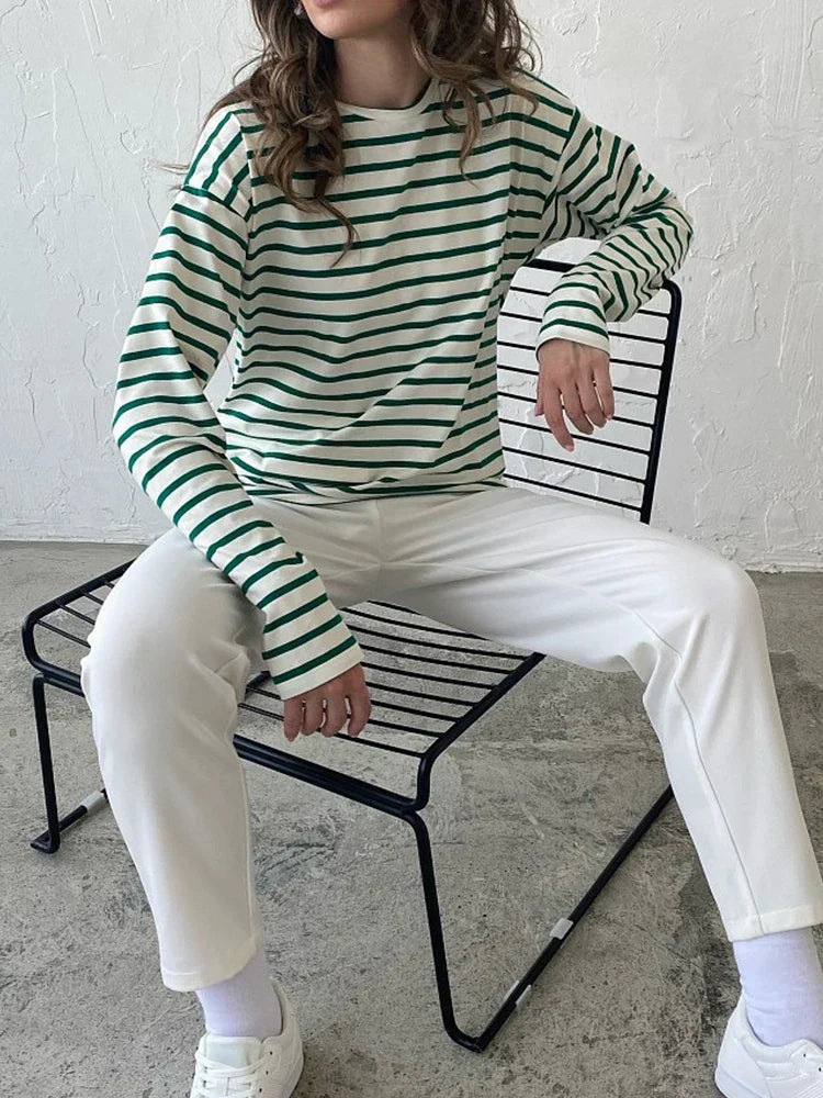 Cotton Spring Fashion Trend Casual O Neck Women's Tops 2025 T-shirt