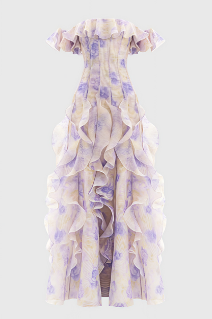 Niko Camisole Ruffled Maxi Dress