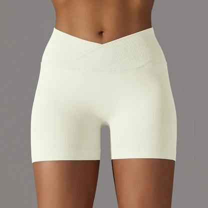 High Waist Soft Breathable Fabric Sports Short