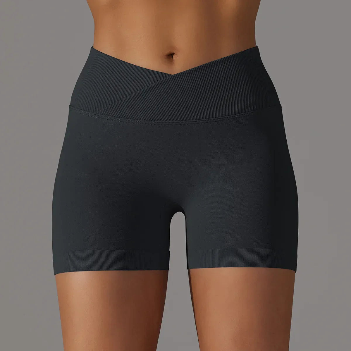 High Waist Soft Breathable Fabric Sports Short